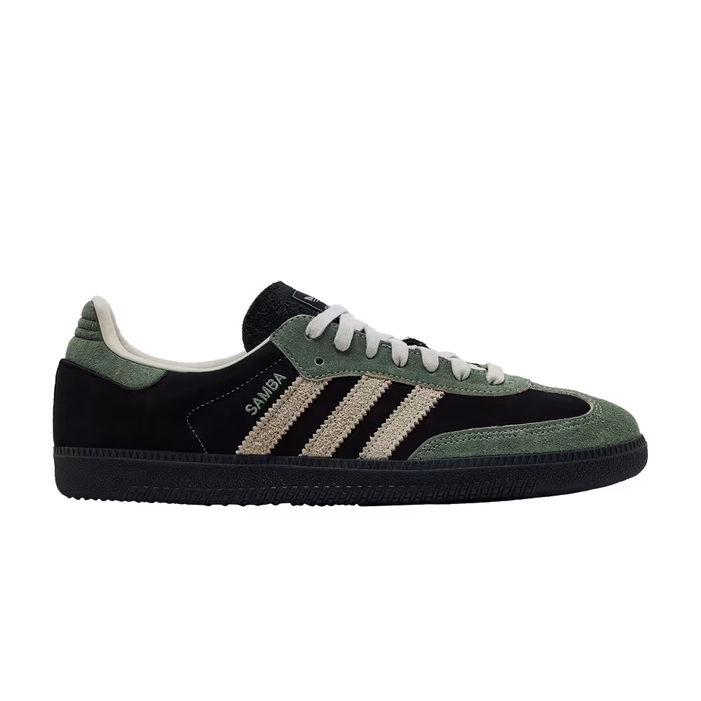adidas Women's Samba OG Black Silver Green
