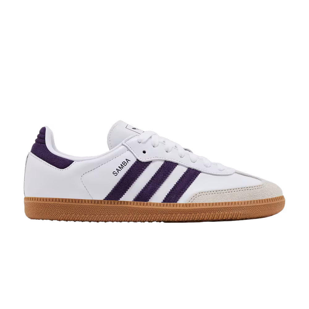 adidas Women's Samba OG White Aurora Plum Gum
