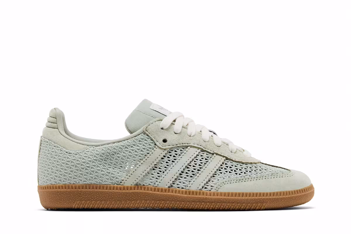 adidas Women's Samba OG Halo Green Gum, view 2