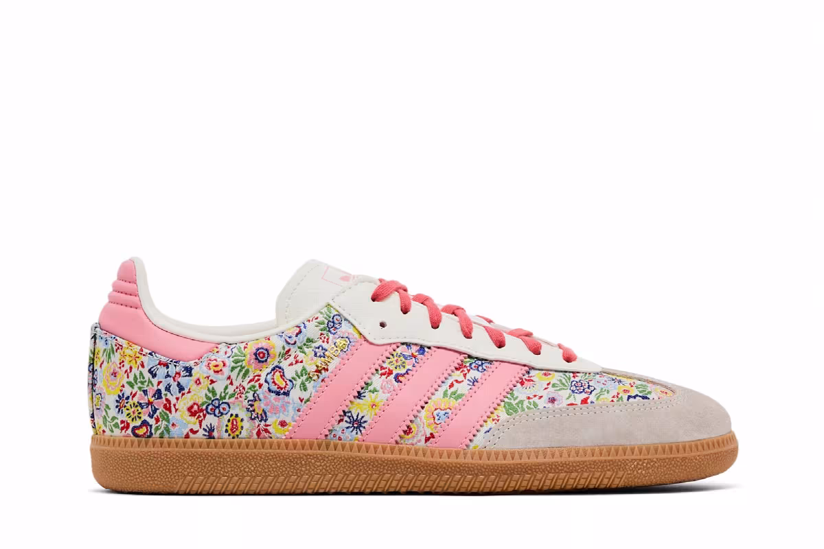Liberty London x adidas Samba OG J Floral Embroidery, view 2
