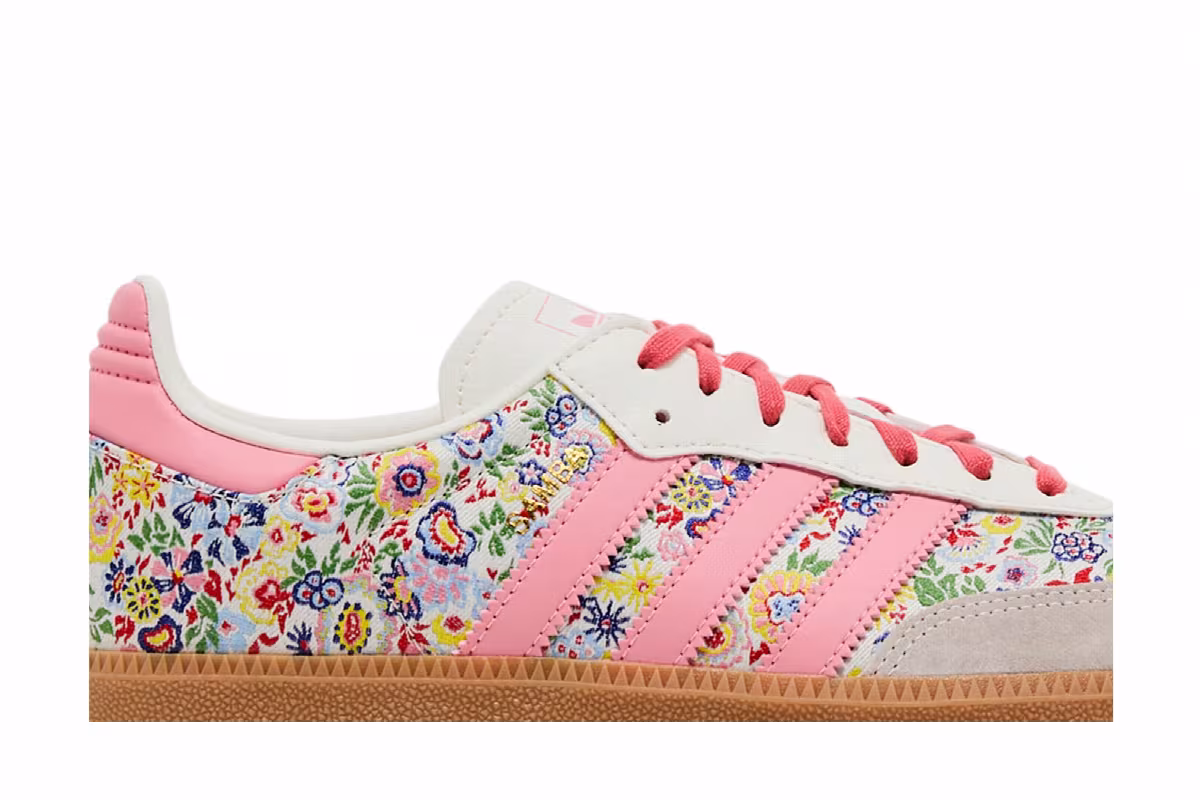 Liberty London x adidas Samba OG J Floral Embroidery, view 3