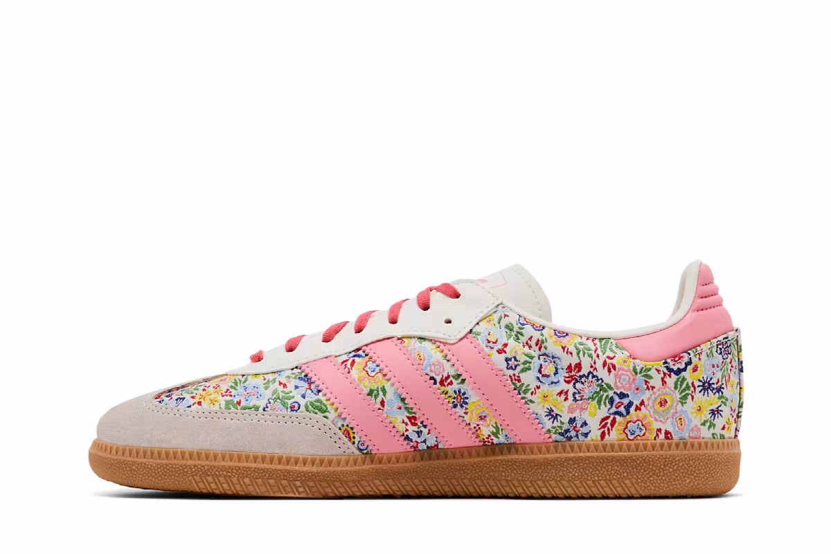 Liberty London x adidas Samba OG J Floral Embroidery, view 4