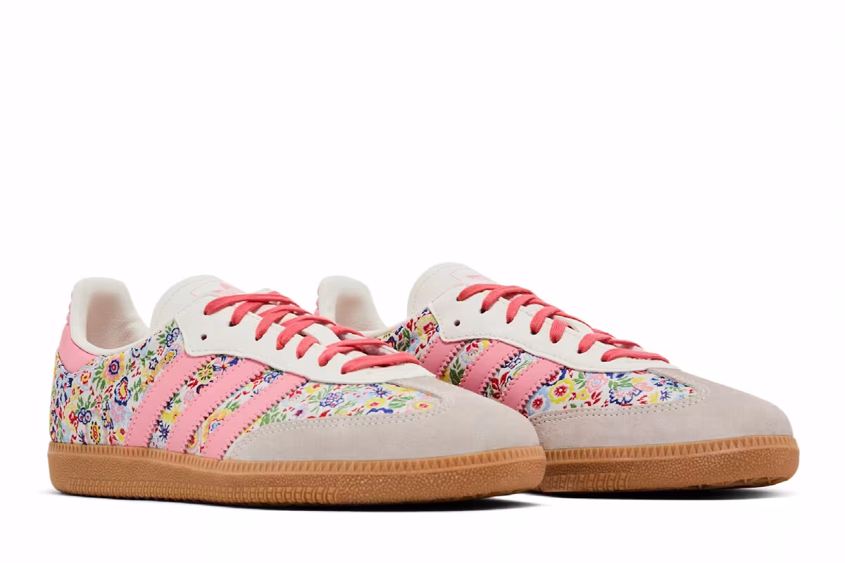 Liberty London x adidas Samba OG J Floral Embroidery, view 9