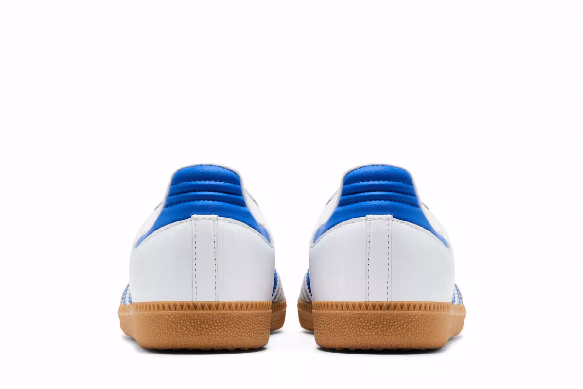 adidas Samba OG J White Blue Gum, view 7