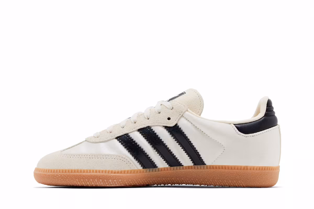 adidas Samba OG J Cream Black Satin, view 4