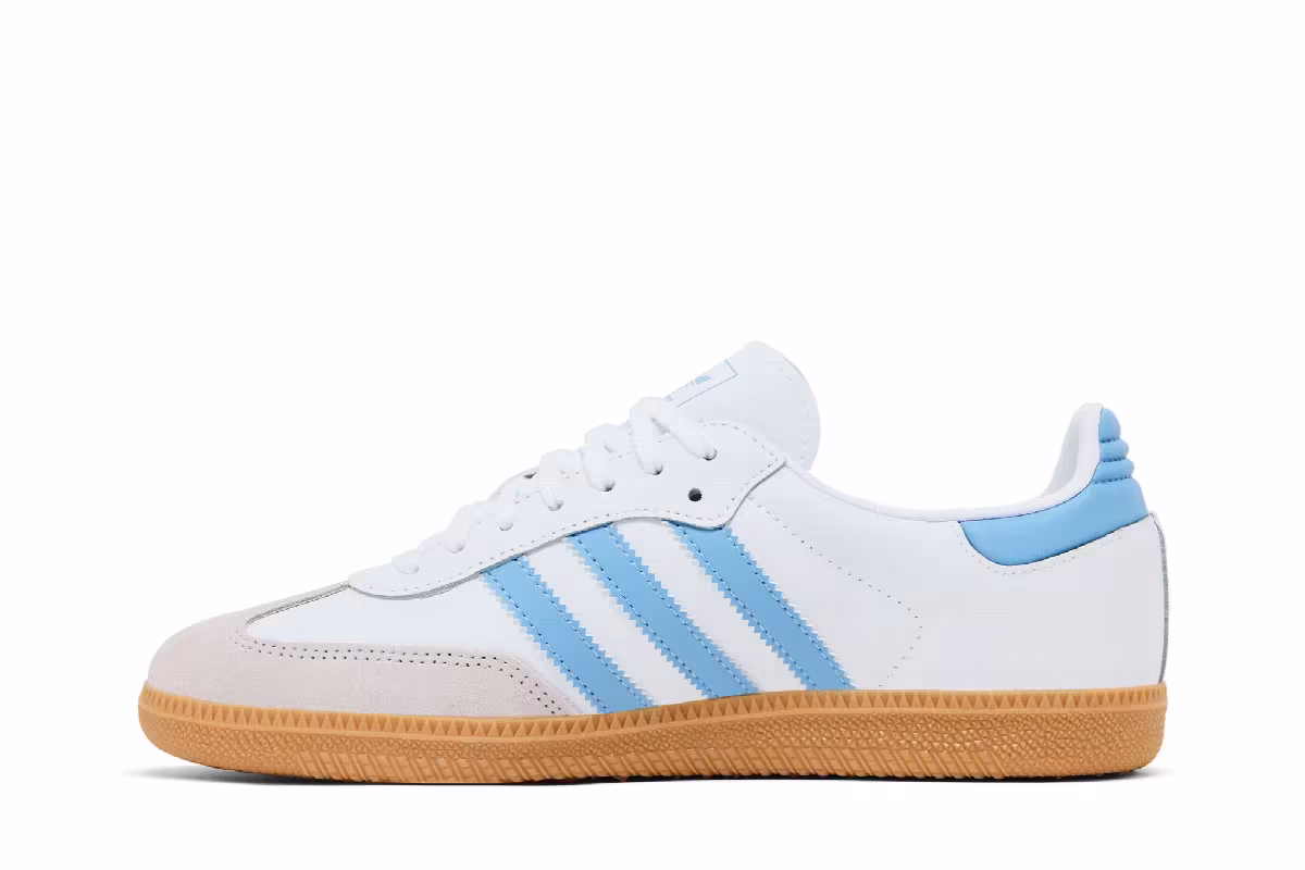 adidas Samba OG J White Ash Blue, view 4