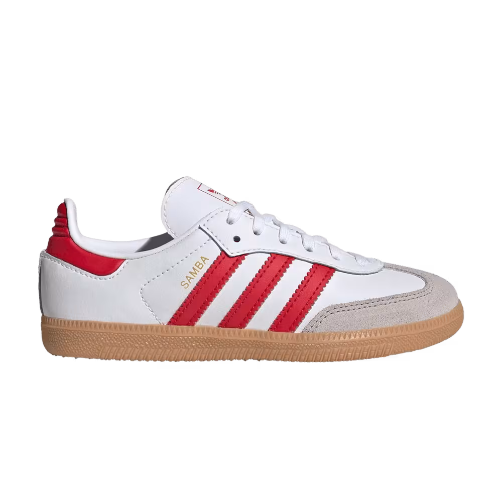 adidas Samba OG C White Scarlet Gum