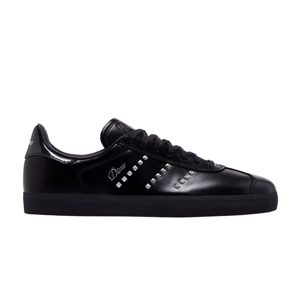 Dime x adidas Gazelle ADV Black Silver Metallic Studs