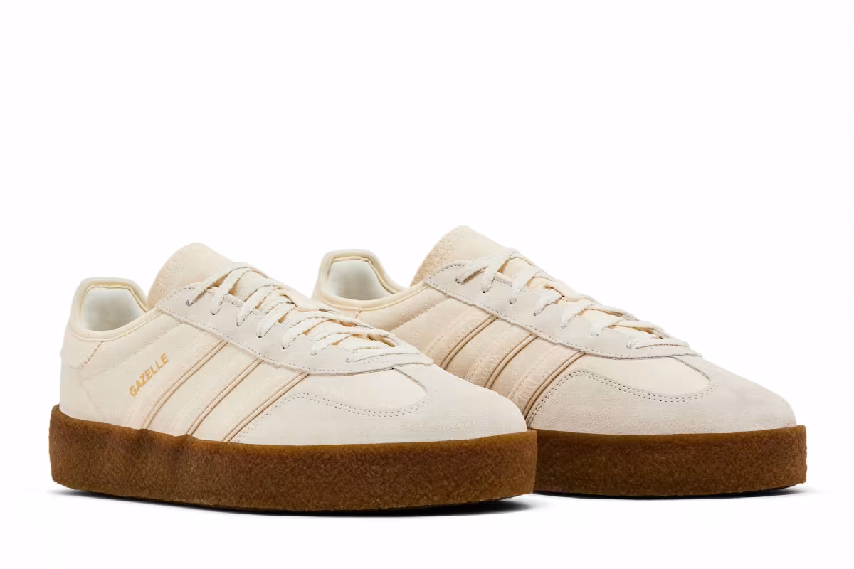 CLOT x adidas Gazelle Crepe Sole Pack - Cream White, view 9