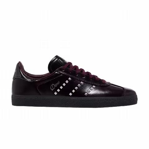 Dime x adidas Gazelle ADV 'Maroon Silver Metallic Studs'