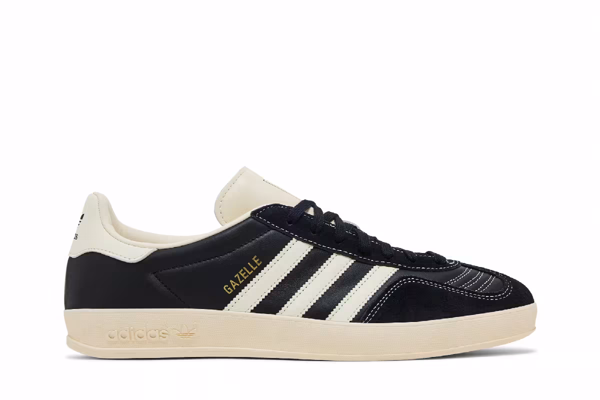 adidas Gazelle Indoor Black Cream White, view 2