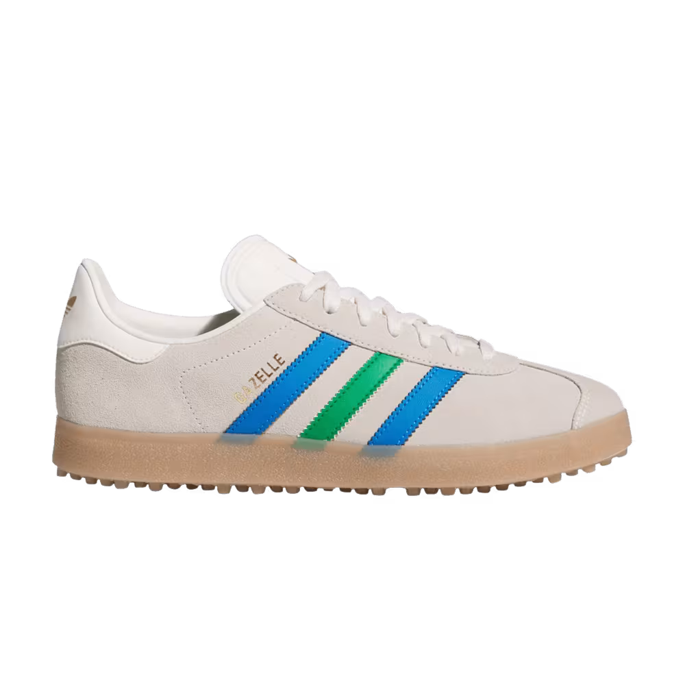 adidas Gazelle Spikeless Golf Chalk White Green Blue Bird