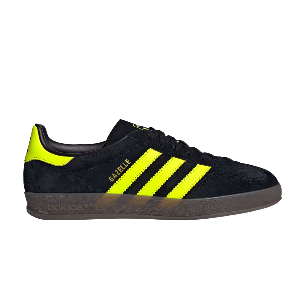 adidas Gazelle Indoor Black Solar Yellow