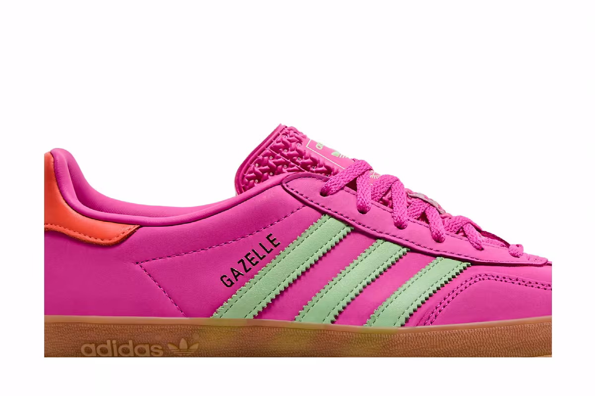 adidas Gazelle Indoor Semi Lucid Fuchsia Green, view 3