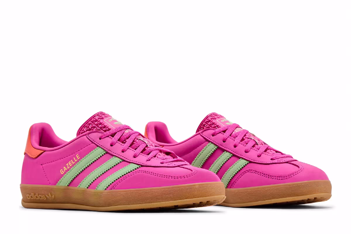 adidas Gazelle Indoor Semi Lucid Fuchsia Green, view 9