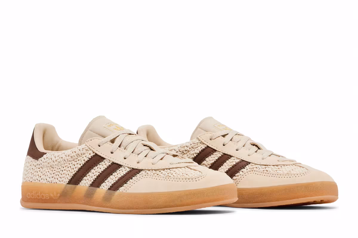 adidas Women's Gazelle Indoor Crochet Pack - Sand Strata, view 9