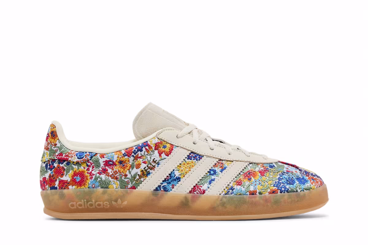Liberty London x adidas Women's Gazelle Indoor Floral Embroidery, view 2