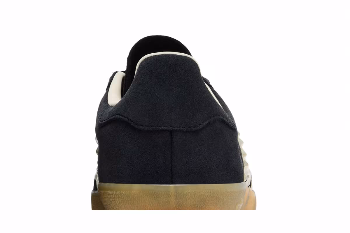 adidas Women's Gazelle Indoor Ruffled Stripes - Black Cream Gum, view 8