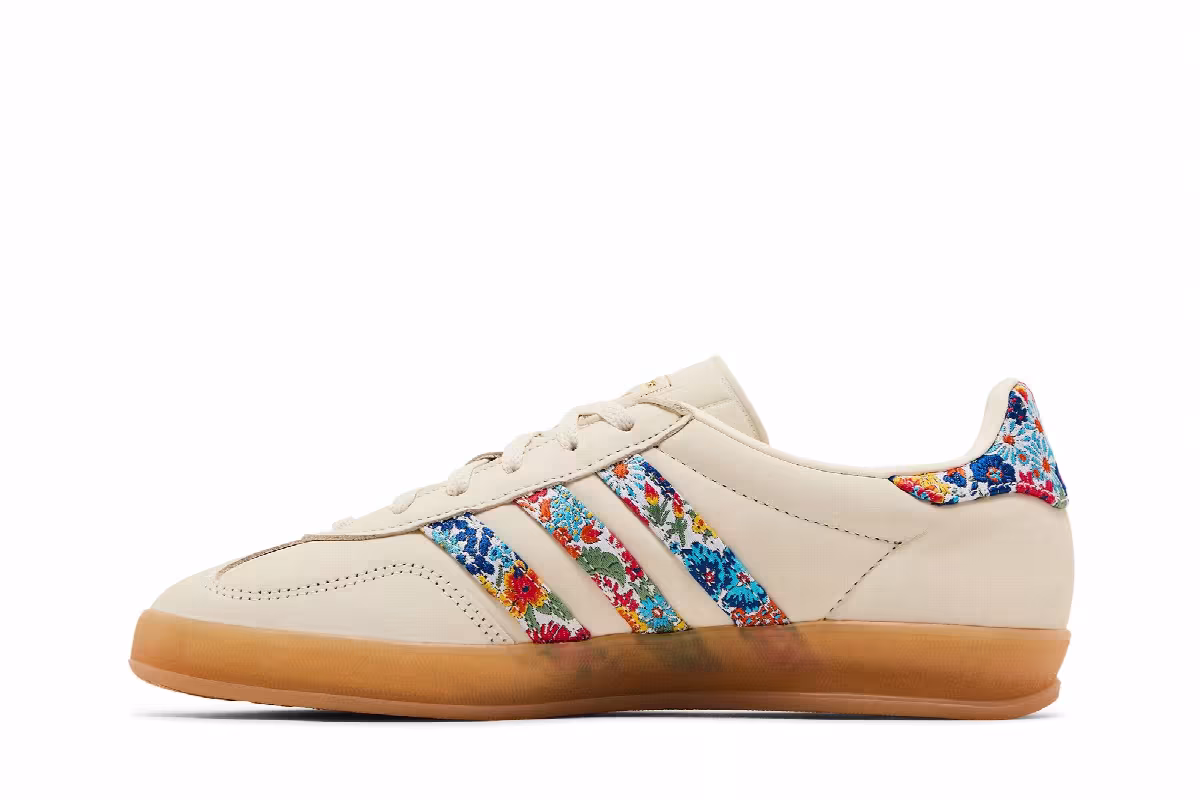 Liberty London x adidas Women's Gazelle Indoor Floral Embroidery - Off White, view 4