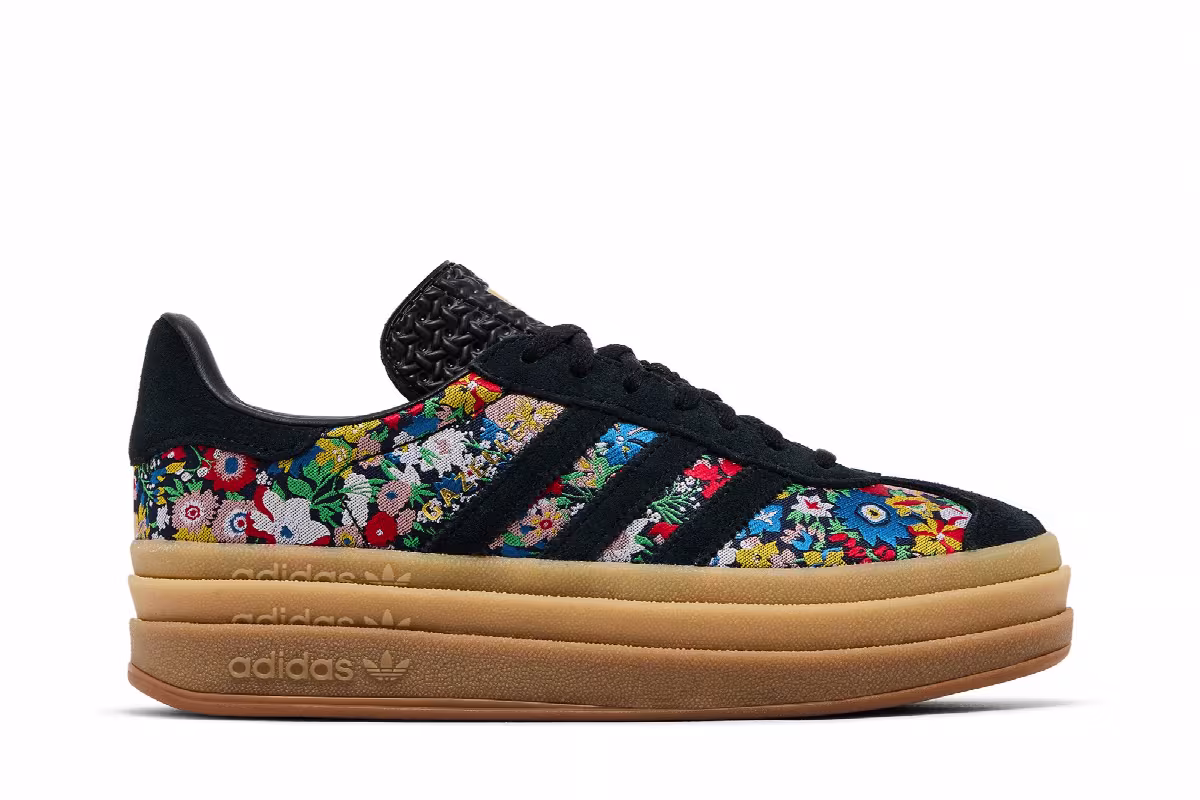 Liberty London x adidas Women's Gazelle Bold Floral Embroidery, view 2
