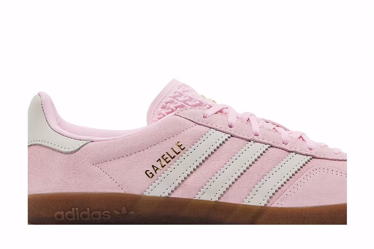 adidas Women's Gazelle Indoor Clear Pink Gum, view 3