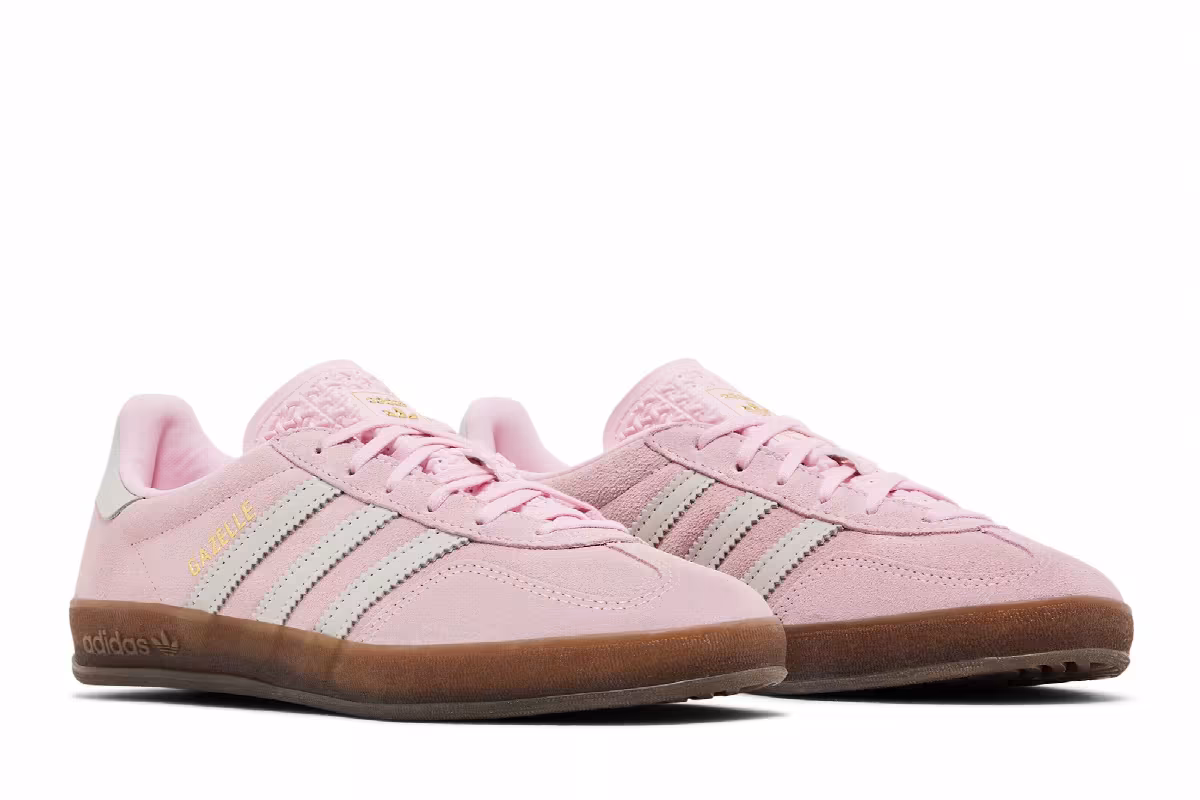 adidas Women's Gazelle Indoor Clear Pink Gum, view 9