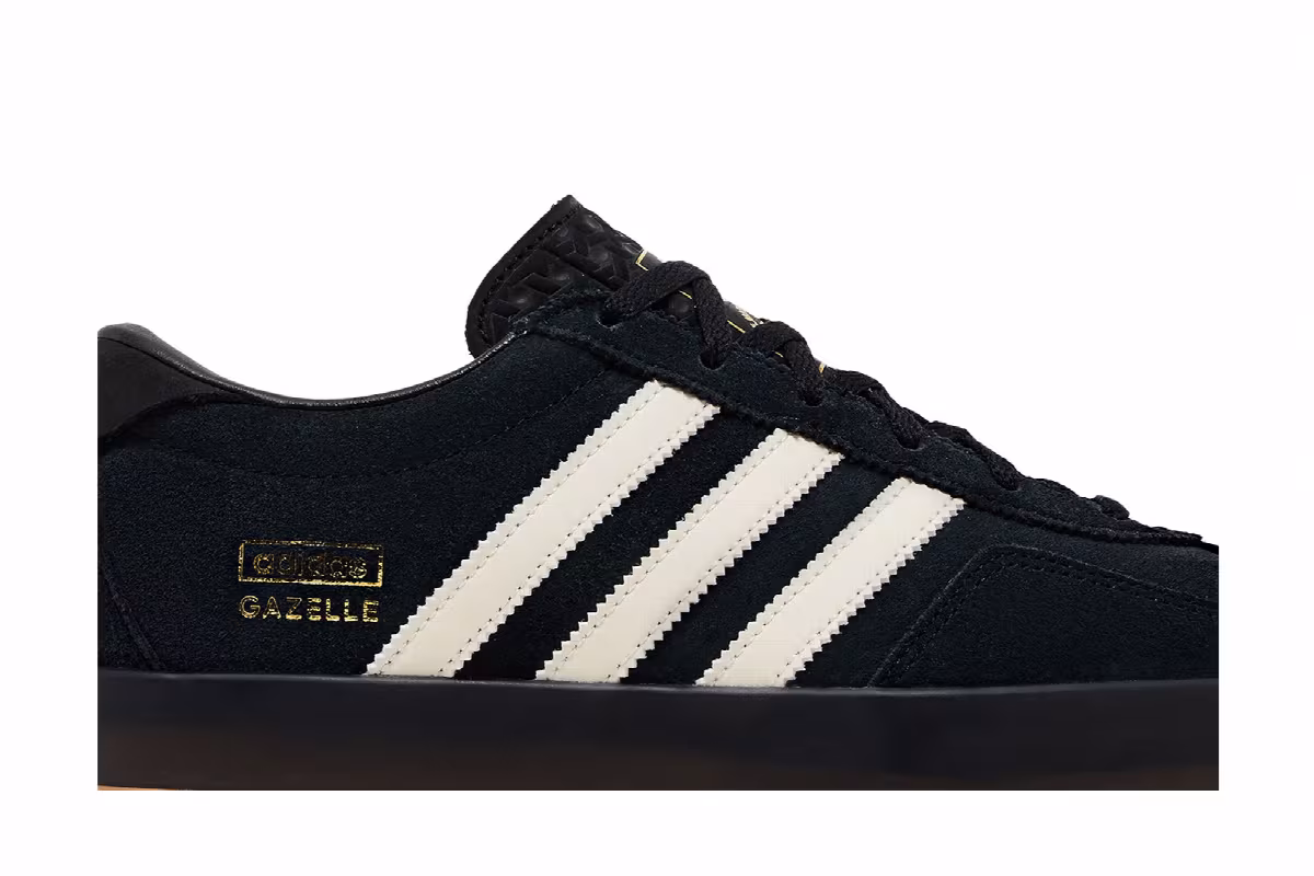 adidas Women's Gazelle Stack Black Cream Gum, view 3
