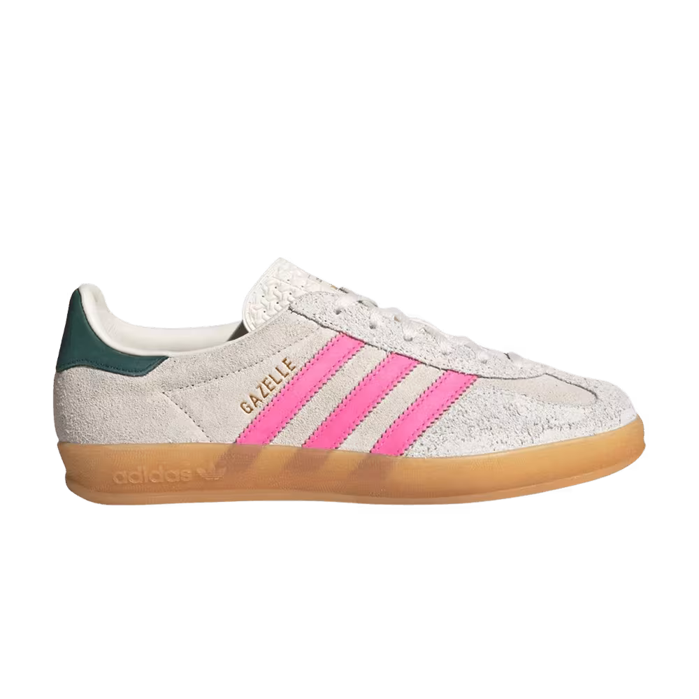 adidas Women's Gazelle Indoor Off White Lucid Pink