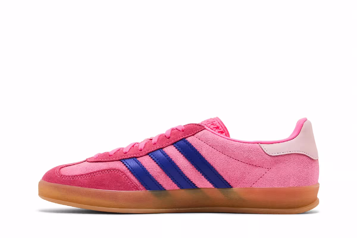 adidas Women's Gazelle Indoor Lucid Pink Blue, view 4