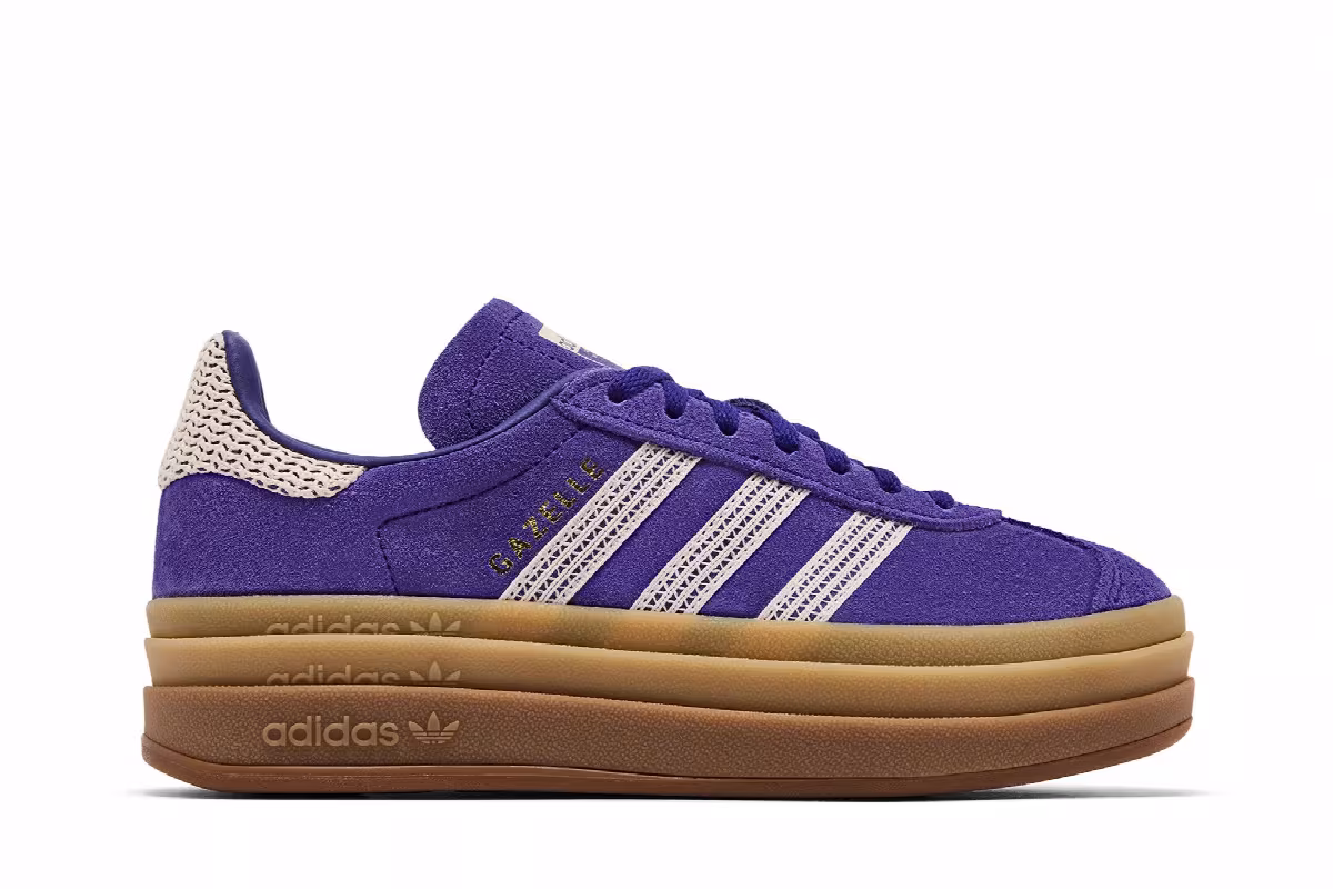 adidas Women's Gazelle Bold Crochet Pack - Collegiate Purple, view 2