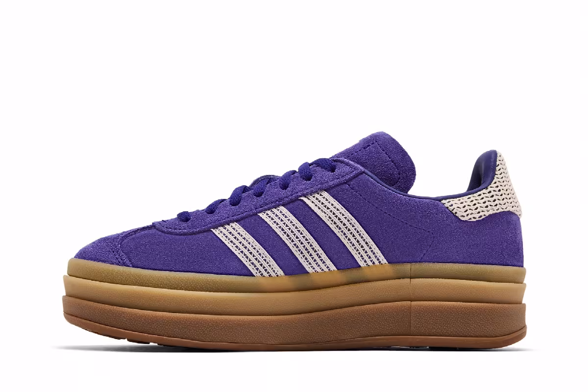adidas Women's Gazelle Bold Crochet Pack - Collegiate Purple, view 4