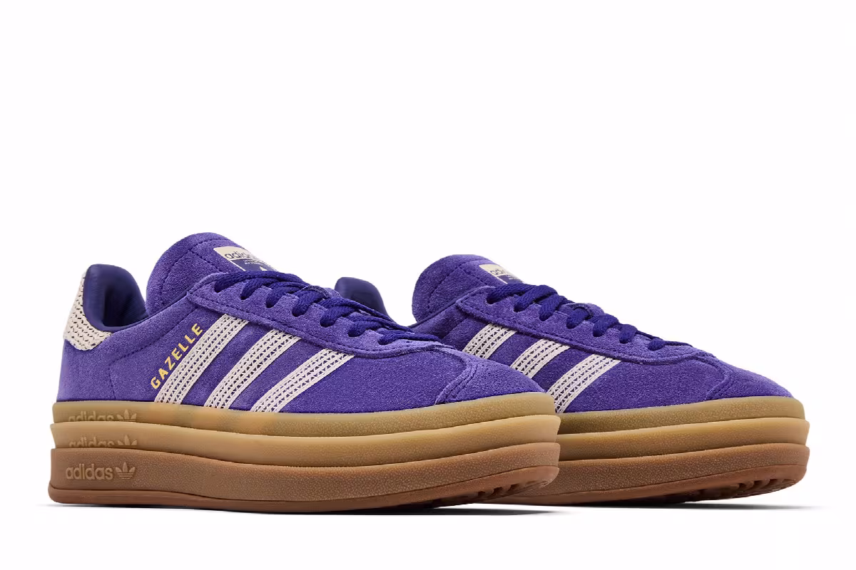 adidas Women's Gazelle Bold Crochet Pack - Collegiate Purple, view 9