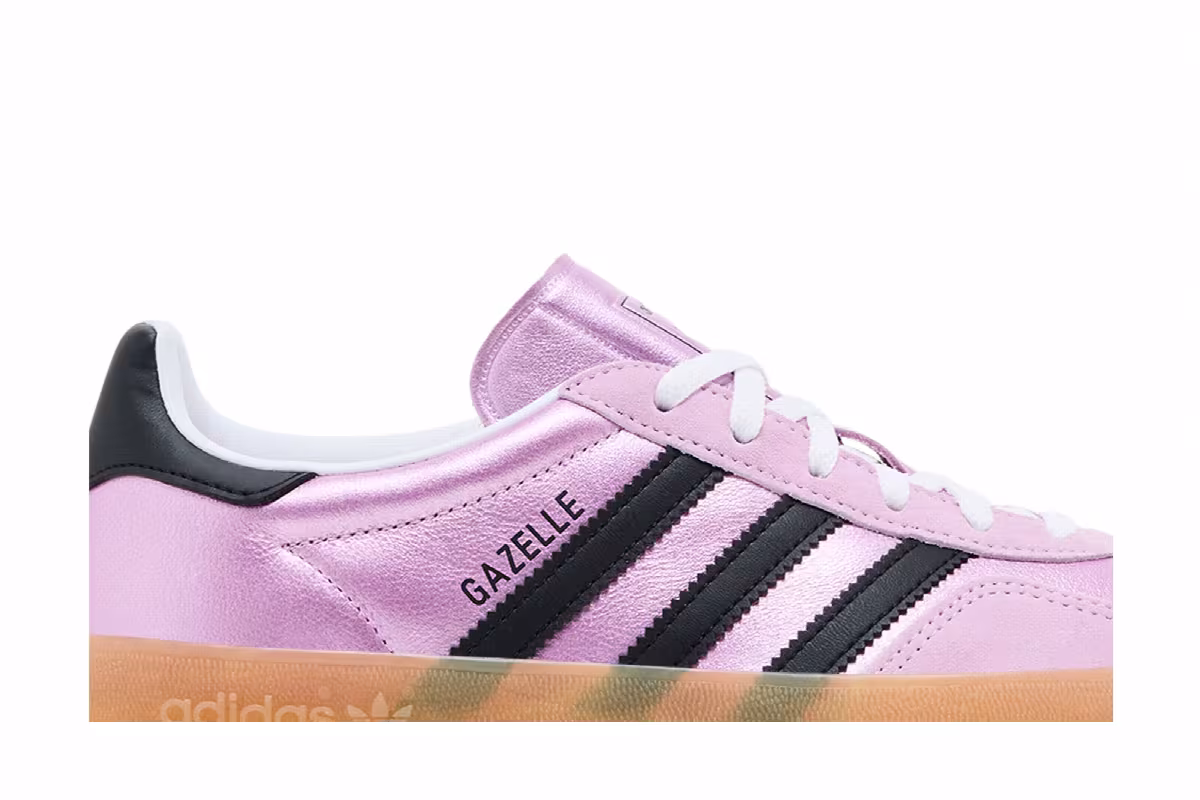 adidas Women's Gazelle Indoor Bliss Lilac Metallic Gum, view 3
