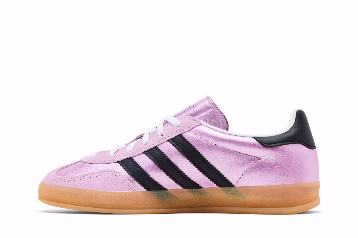 adidas Women's Gazelle Indoor Bliss Lilac Metallic Gum, view 4