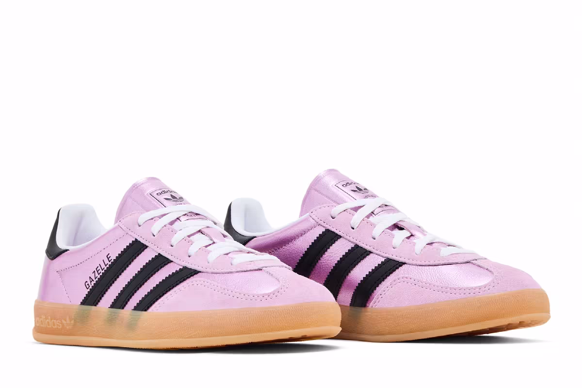 adidas Women's Gazelle Indoor Bliss Lilac Metallic Gum, view 9