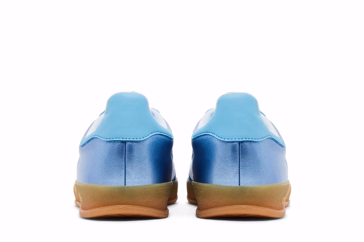 adidas Women's Gazelle Indoor Blue Metallic Gum, view 7