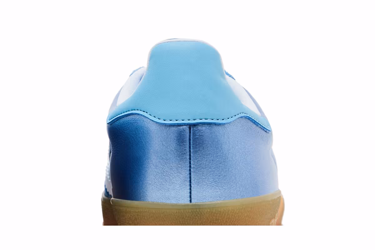 adidas Women's Gazelle Indoor Blue Metallic Gum, view 8