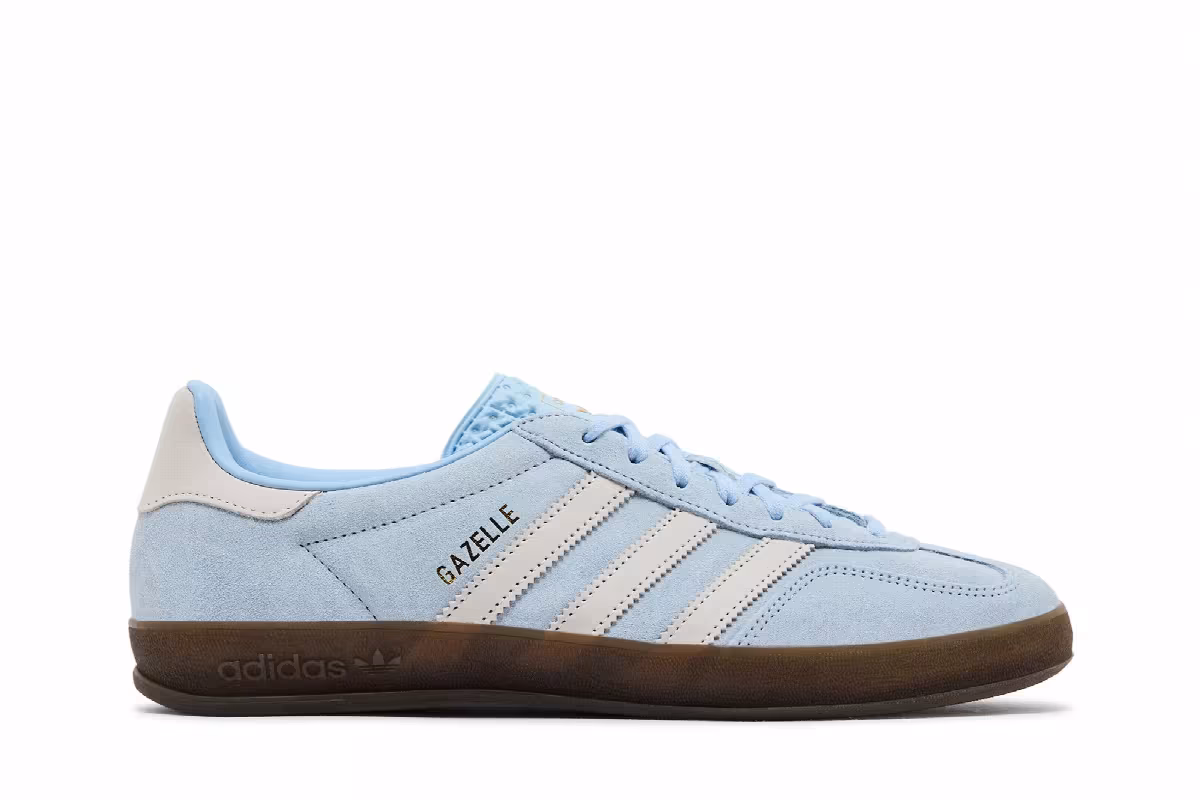 adidas Women's Gazelle Indoor Clear Sky Gum, view 2