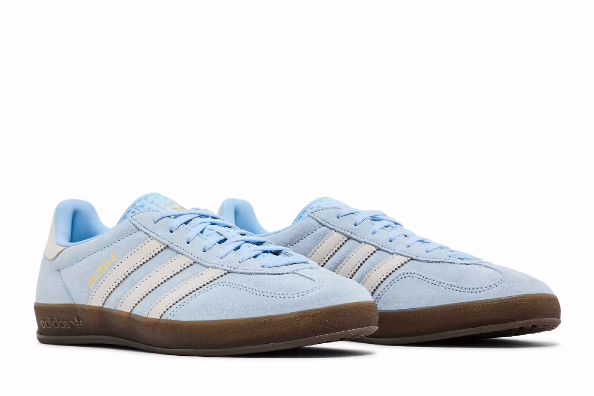 adidas Women's Gazelle Indoor Clear Sky Gum, view 9