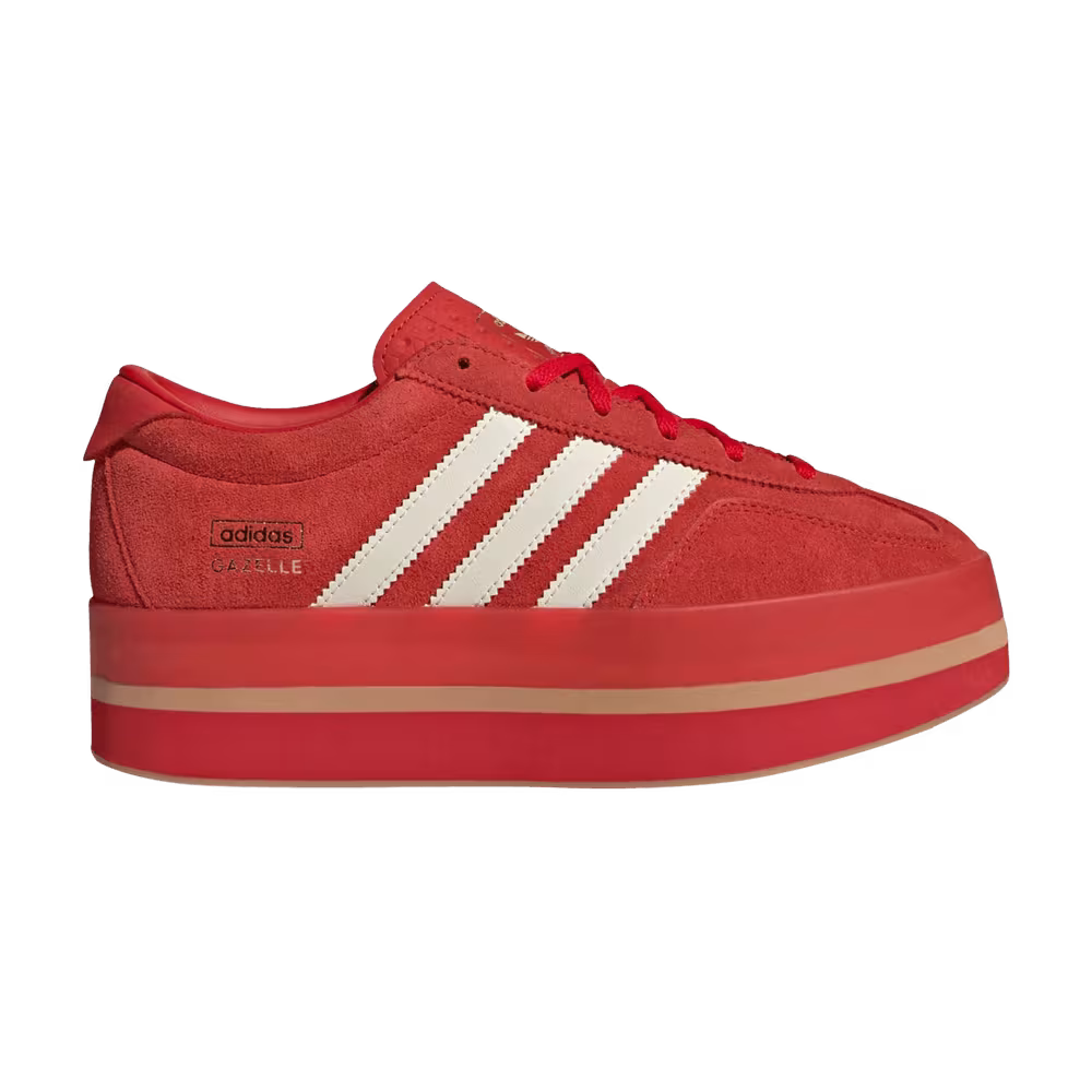 adidas Women's Gazelle Stack Red Cream Gum