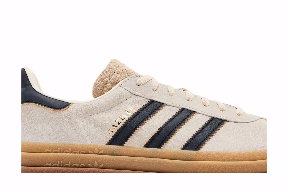 adidas Women's Gazelle Cream Black Gum, view 3