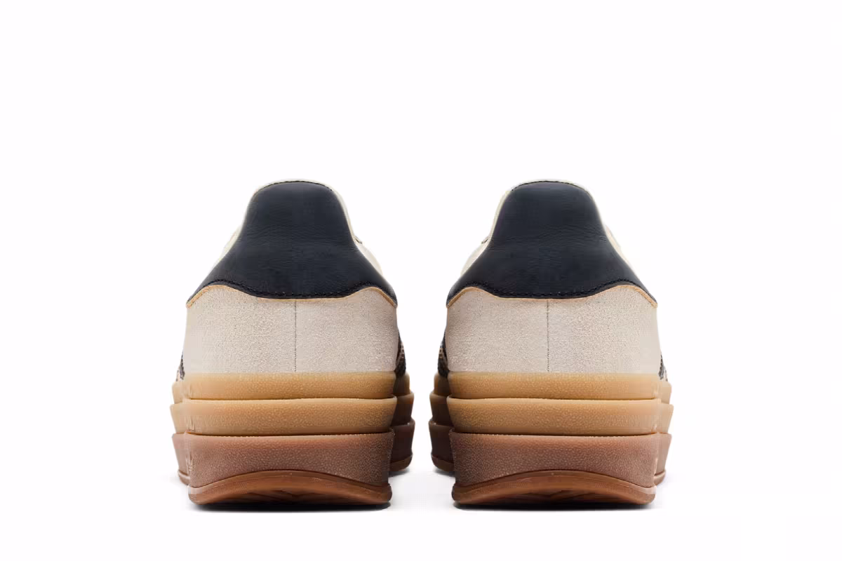 adidas Women's Gazelle Cream Black Gum, view 7