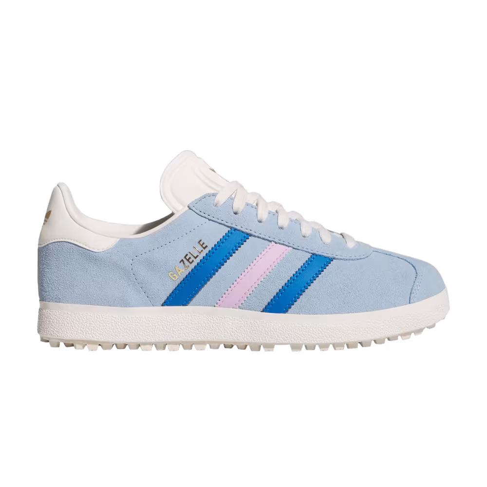 adidas Women's Gazelle Spikeless Golf Clear Sky Blue Bird
