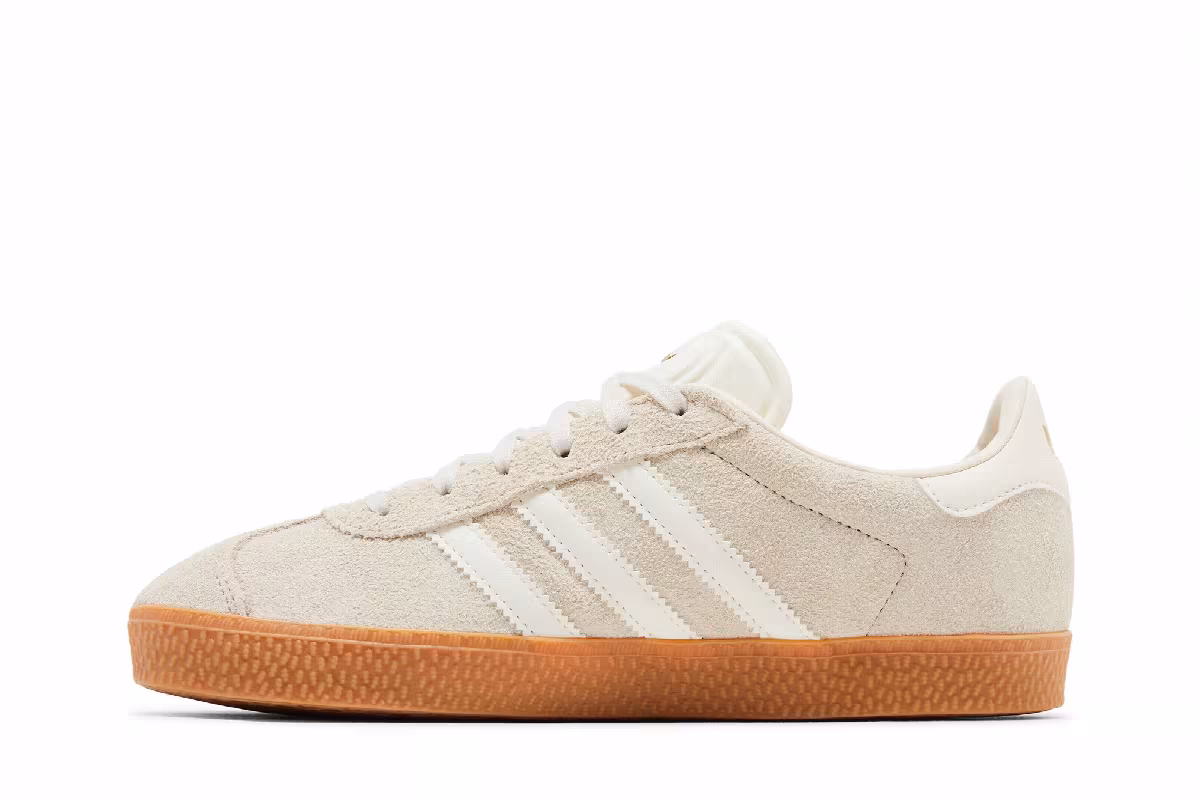 adidas Gazelle J Wonder White Gum, view 4