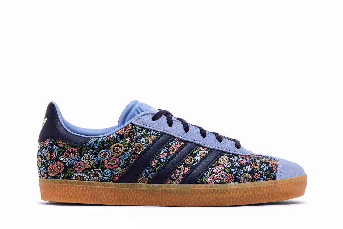 Liberty London x adidas Gazelle J Floral Embroidery, view 2
