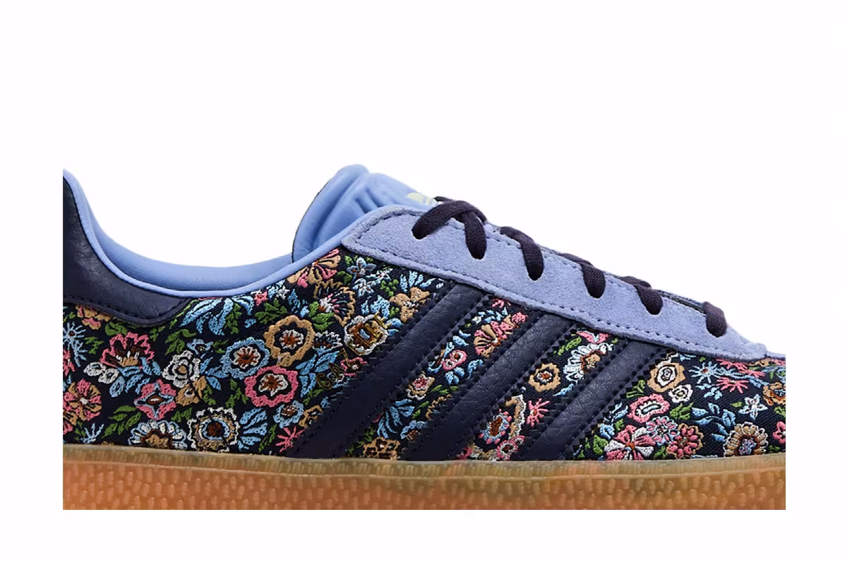 Liberty London x adidas Gazelle J Floral Embroidery, view 3