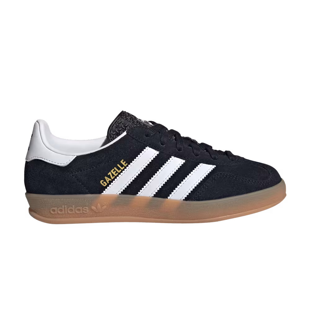 adidas Gazelle Indoor J Black White Gum
