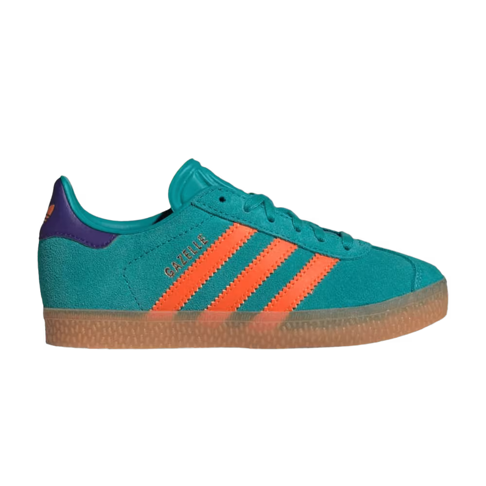 adidas Gazelle C Pure Teal Impact Orange