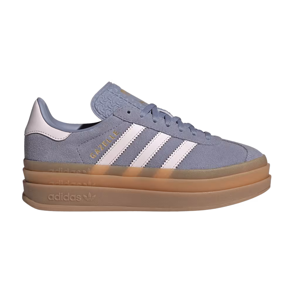 adidas Gazelle Bold J Silver Violet Pink
