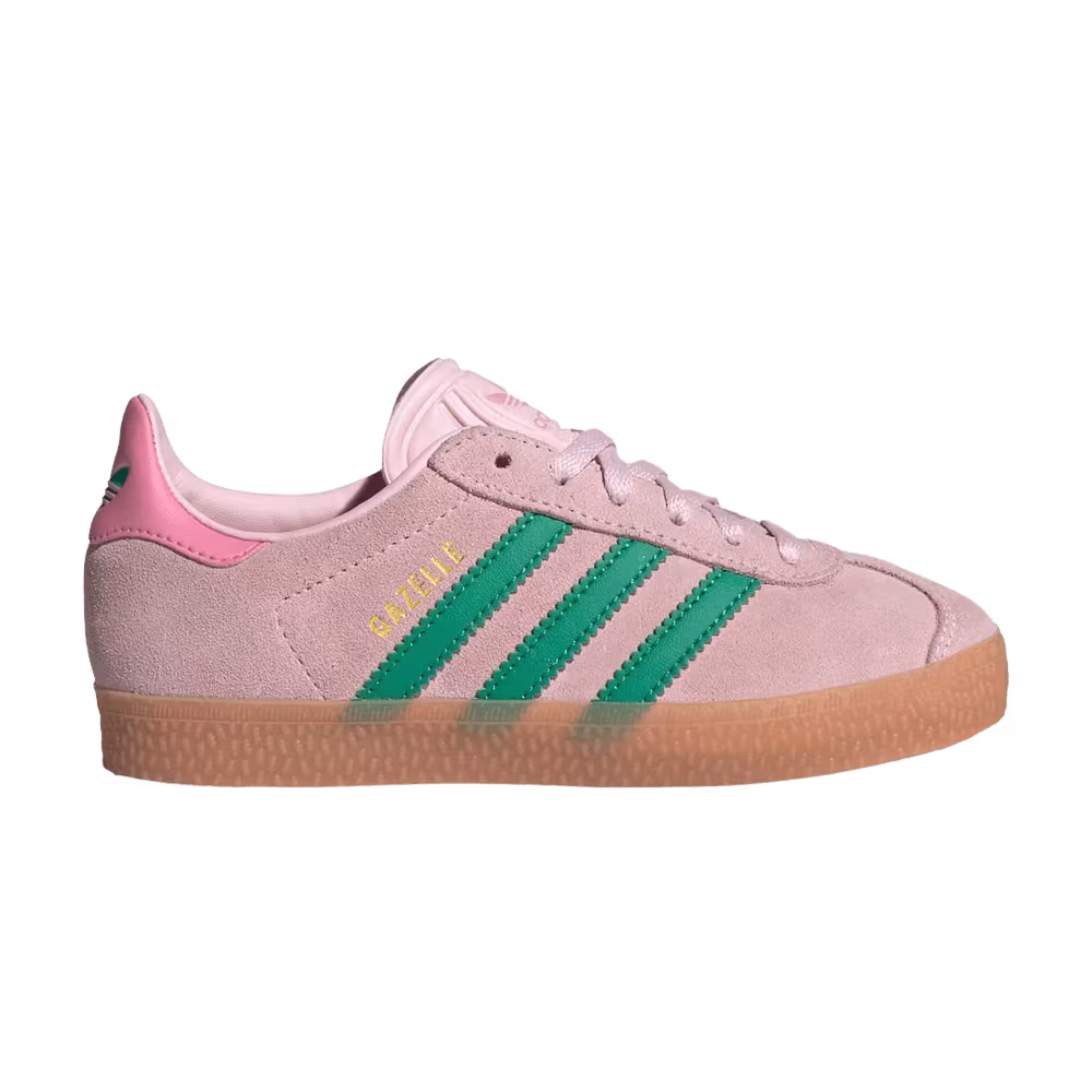 adidas Gazelle C Clear Pink Court Green